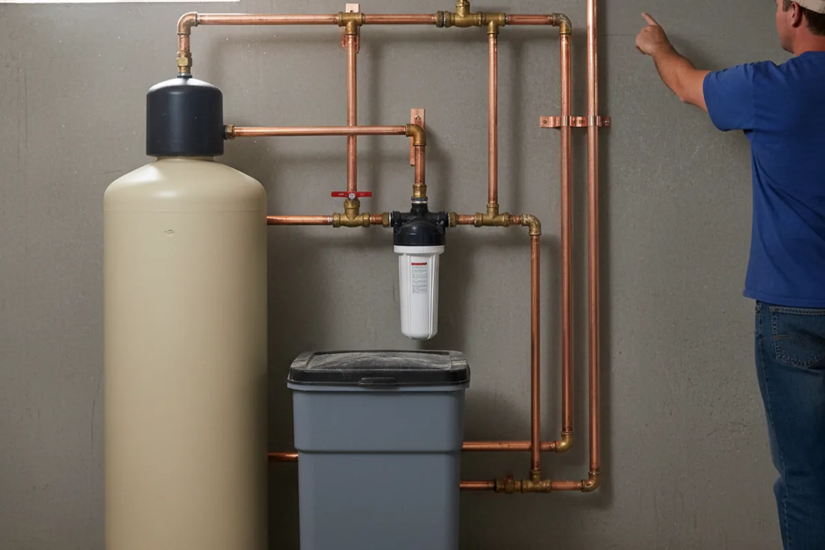 Whole-house water treatment system installed in Burden
